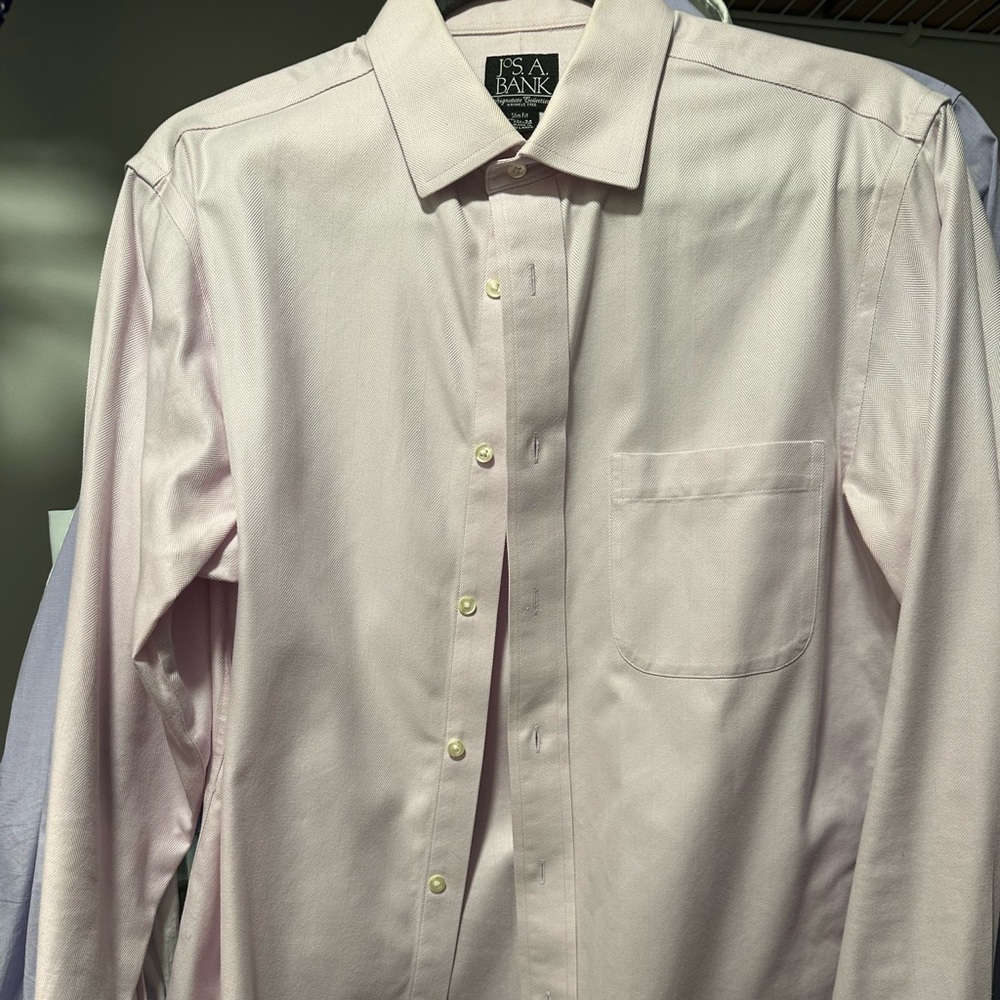 Joseph A Bank button down shirt.